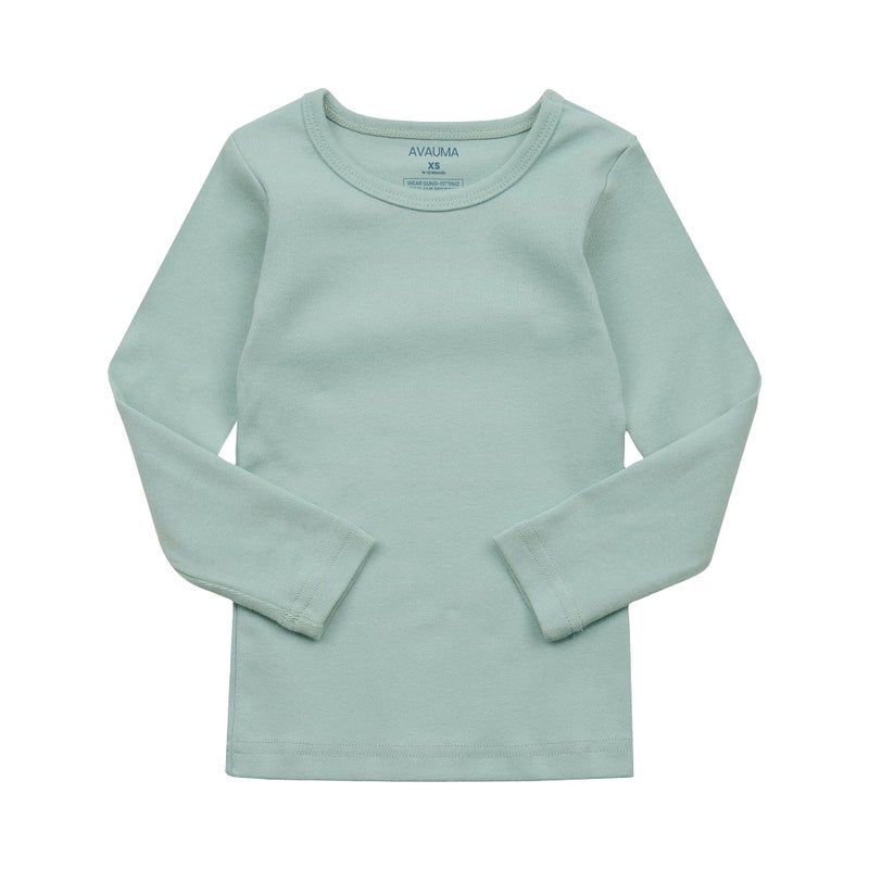 AVAUMA Baby Boys Girls Pajama Set Kids Toddler Snug fit Basic Cotton Sleepwear pjs for Daily (Mint-19 Large) - Image 2